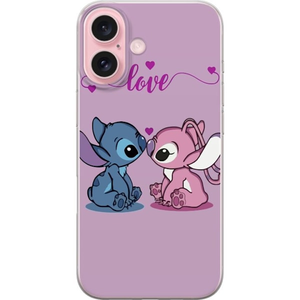 Apple iPhone 16 Läpinäkyvä kuori Lilo & Stitch – Angel Ed