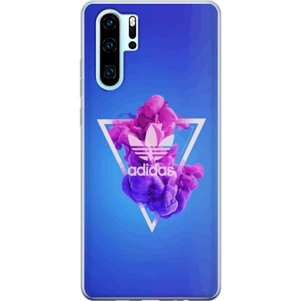 Huawei P30 Pro Gjennomsiktig deksel Adidas-inspirert blått de