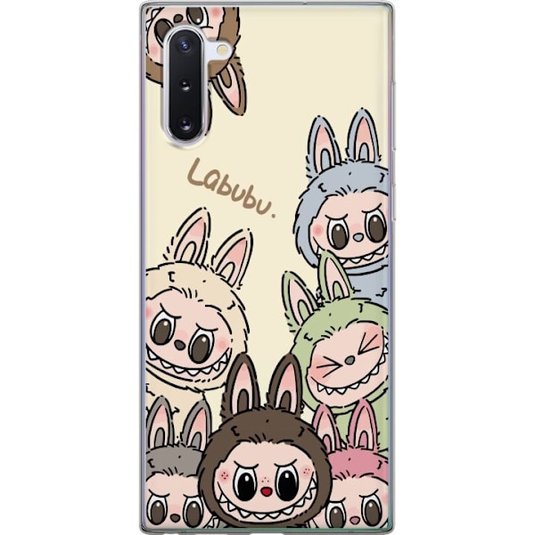 Samsung Galaxy Note10 Läpinäkyvä kuori Labubu Pastel Collection