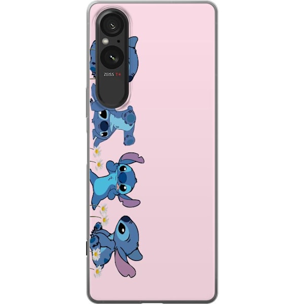 Sony Xperia 5 V Läpinäkyvä kuori  Stitch Nauru & Leikki –