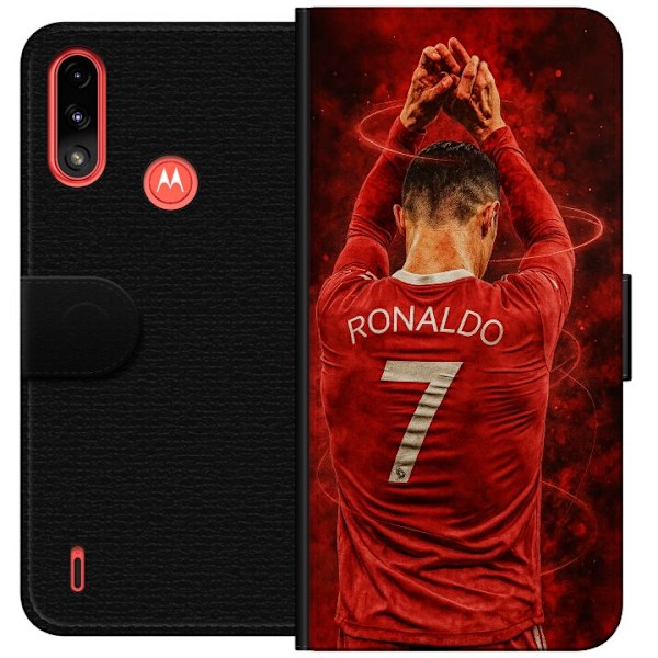 Motorola Moto E7 Power Tegnebogsetui Ronaldo