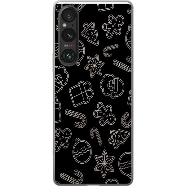 Sony Xperia 1 VI Gennemsigtig cover Julemønster