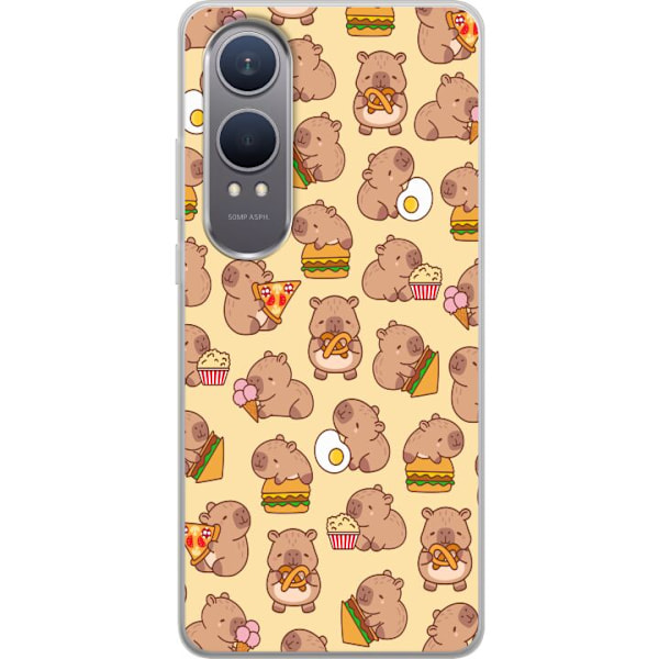 OnePlus Nord CE4 Lite Läpinäkyvä kuori Kawaii capybara puhelinkotelo useilla söpöillä hahmoilla