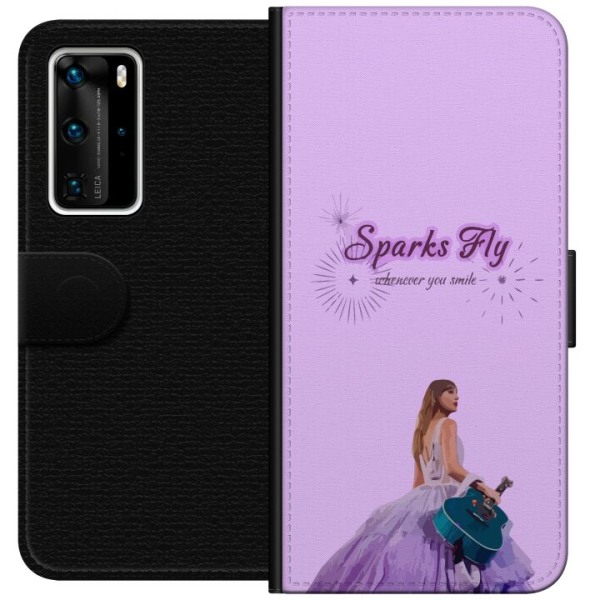 Huawei P40 Pro Lompakkokotelo Taylor Swift - Sparks Fly