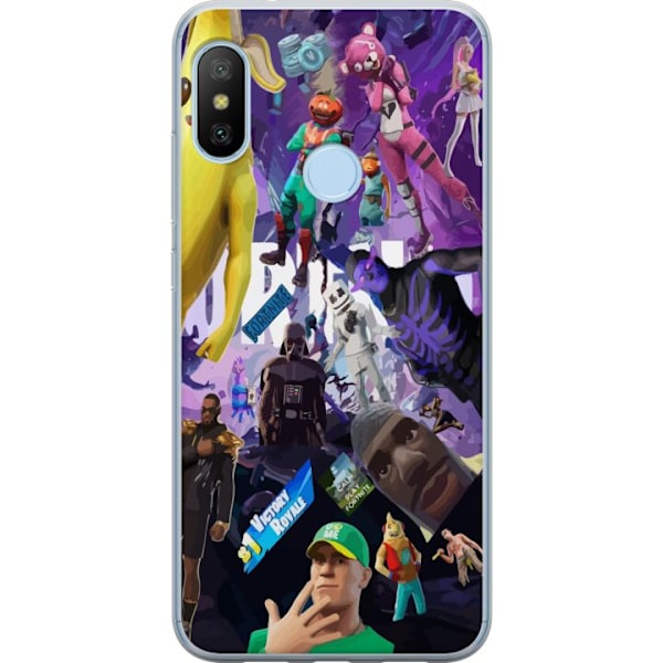 Xiaomi Mi A2 Lite Läpinäkyvä kuori Fortnite