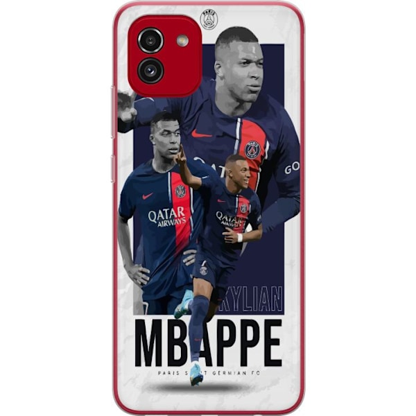 Samsung Galaxy A03 Läpinäkyvä kuori Kylian Mbappé