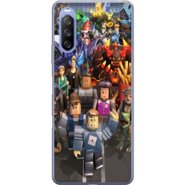 Sony Xperia 10 III Lite Genomskinligt Skal Roblox - W