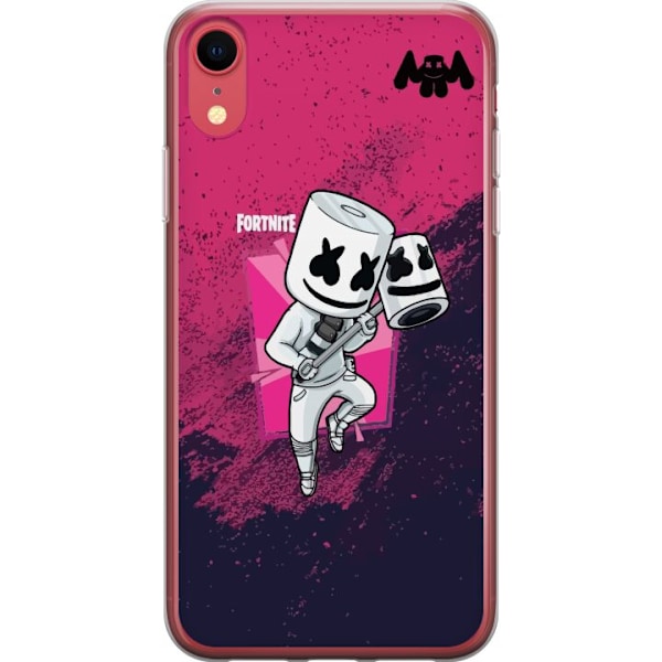 Apple iPhone XR Läpinäkyvä kuori Marshmello Fortnite Skin Emote Gaming DJ Hahmo Suosittu Aihe Lapsi Nuori Trendi
