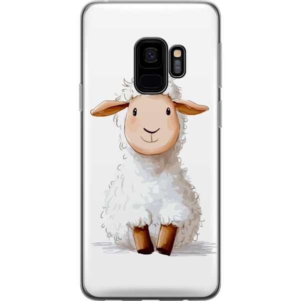 Samsung Galaxy S9 Läpinäkyvä kuori Suloinen Lammas - lasten ja vauvan tuotteita sarjakuvatyyliin