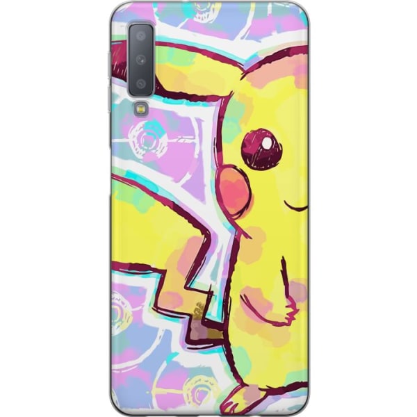 Samsung Galaxy A7 (2018) Gennemsigtig cover Pikachu 3D