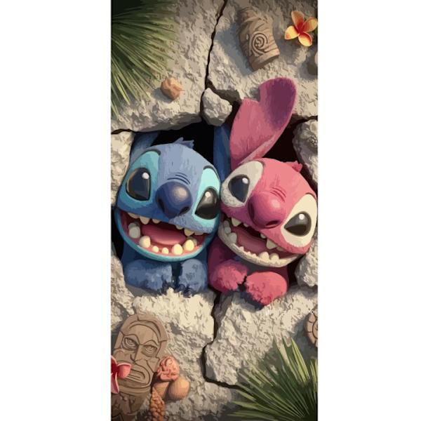 Apple iPhone 13 Pro Tegnebogsetui Stitch Angel Lilo & Stitch Motiv Disney Kærlighed Tegneseriekarakter Populær Blå Alien Sjov Disney-film