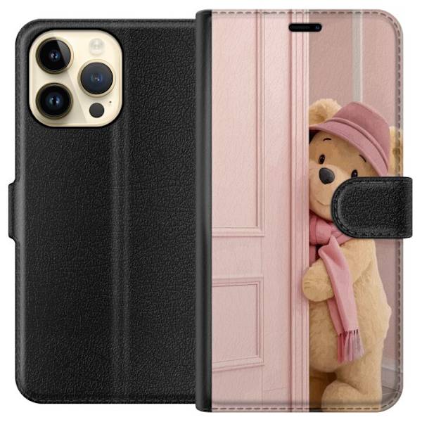 Apple iPhone 15 Pro Max Tegnebogsetui Nalle Puh Disney Motiv Tegneserie Klassisk Populær Børnemotiv Disney-karakter Ikonisk Karakter