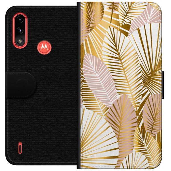 Motorola Moto E7 Power Tegnebogsetui Guld