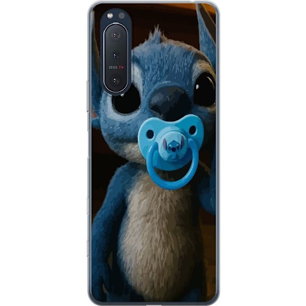 Sony Xperia 5 II Läpinäkyvä kuori Stitch & Napp - vauvateema söpöllä hahmolla