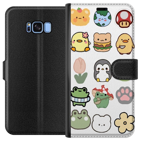 Samsung Galaxy S8 Tegnebogsetui Kawaii Friends