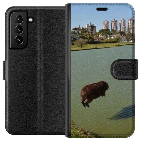 Kompatibel Tegnebogsetui til Samsung Galaxy S21+ 5G Capybara