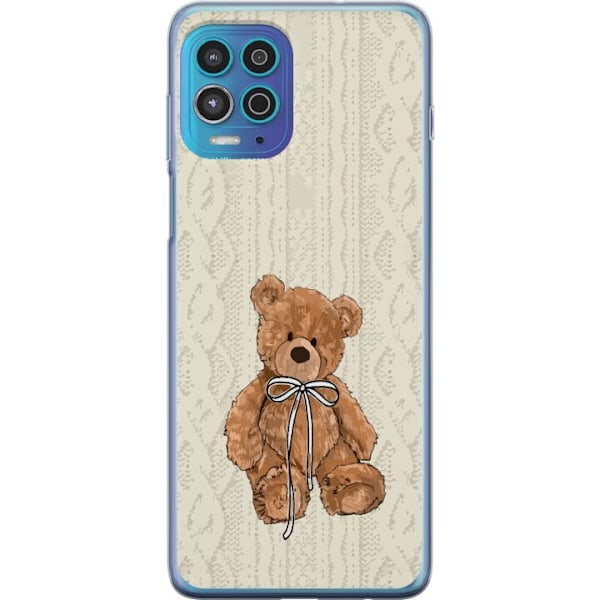 Motorola Moto G100 Gennemsigtig cover Lille Teddy – klassisk