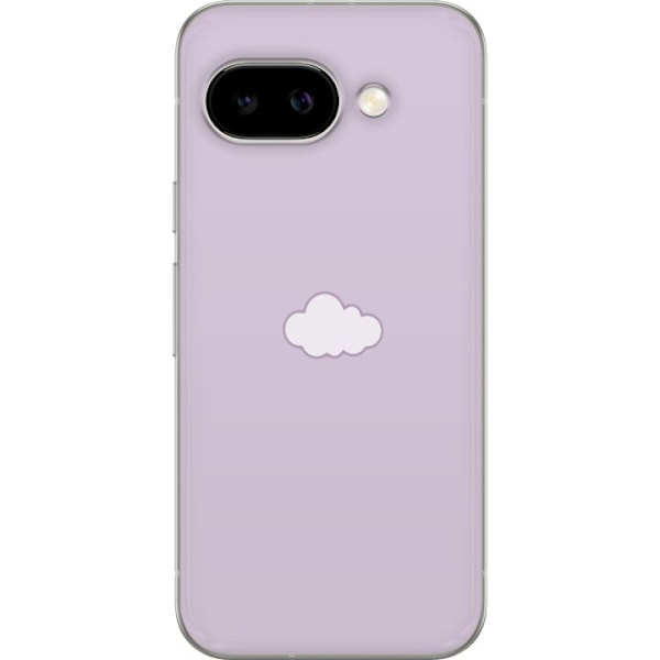 Google Pixel 9a Läpinäkyvä kuori Lila Pilvi - minimalistine