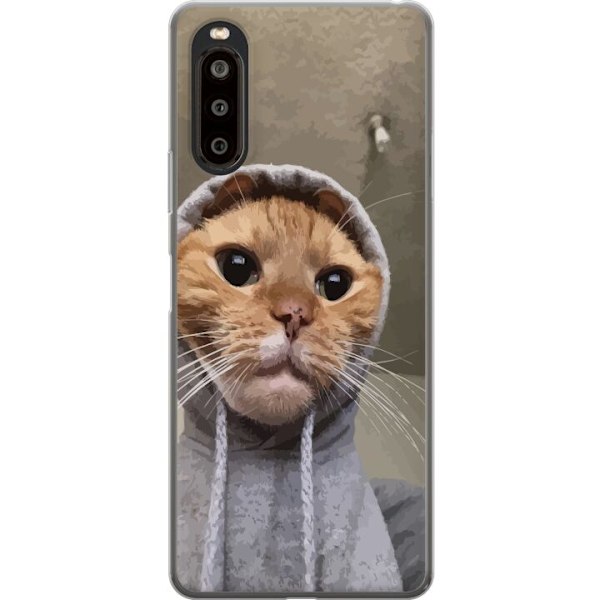 Sony Xperia 10 II Gjennomsiktig deksel Katt Genser