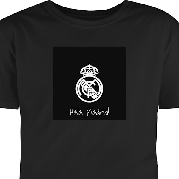 Barn-T-shirt | Bekväm T-shirt för Barn Real Madrid svart 5-6 År