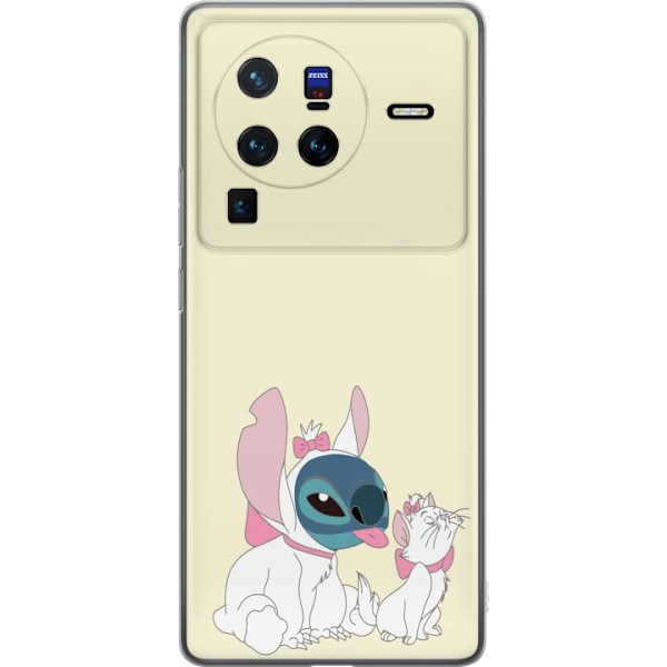 vivo X80 Pro Genomskinligt Skal Stitch aristocats