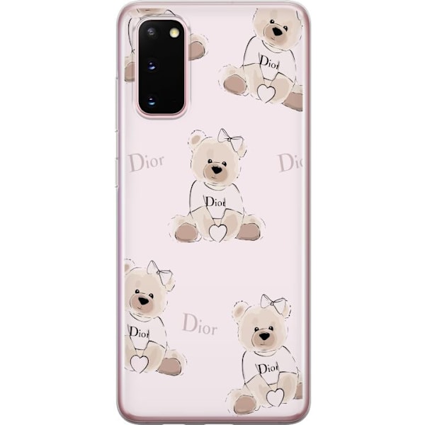 Samsung Galaxy S20 Läpinäkyvä kuori Teddy Dior Vibes - ylel