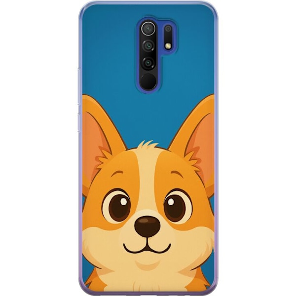 Xiaomi Redmi 9 Gjennomsiktig deksel Hello Corgi