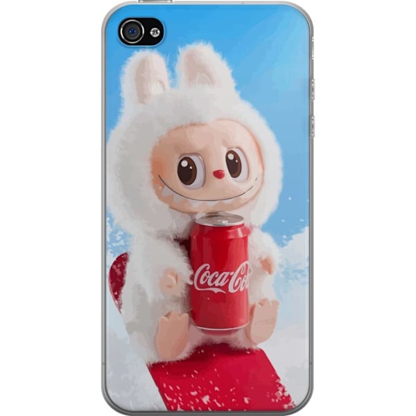 Apple iPhone 4 Gjennomsiktig deksel Labubu Summer Edition