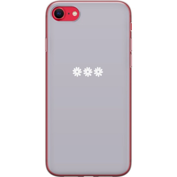 Apple iPhone 7 Läpinäkyvä kuori Lila Blomminimalismi - tyylikäs kukkakuva lila taustalla