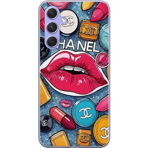 Samsung Galaxy A54 Gjennomsiktig deksel Chanel Lips