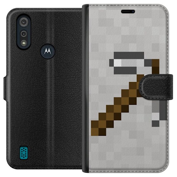 Motorola Moto E6i Tegnebogsetui Minecraft Værktøjer