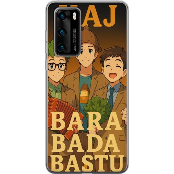 Huawei P40 Gjennomsiktig deksel KAJ Bara bare bade i badstuen