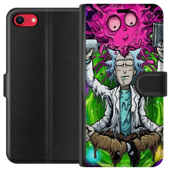 Apple iPhone 16e Lompakkokotelo Rick ja Morty