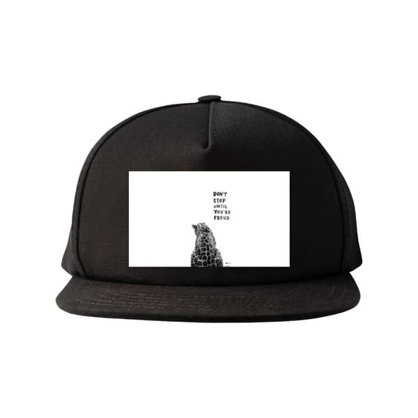 Snapback-lue svart one size