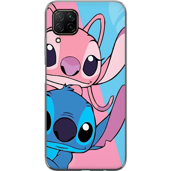 Huawei P40 lite Läpinäkyvä kuori Stitch & Angel