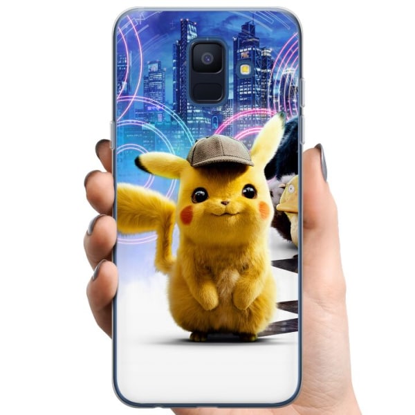 Samsung Galaxy A6 (2018) TPU Mobildeksel Etterforsker Pikachu