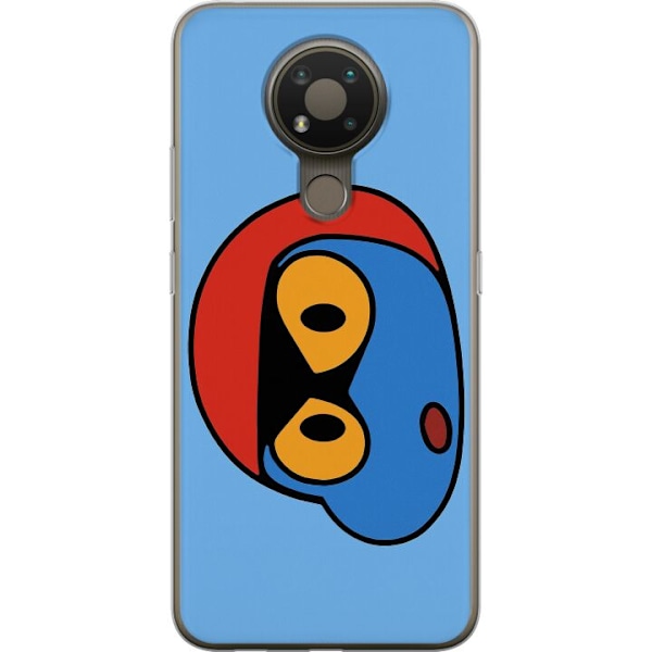 Nokia 3.4 Läpinäkyvä kuori Bold Bot Head