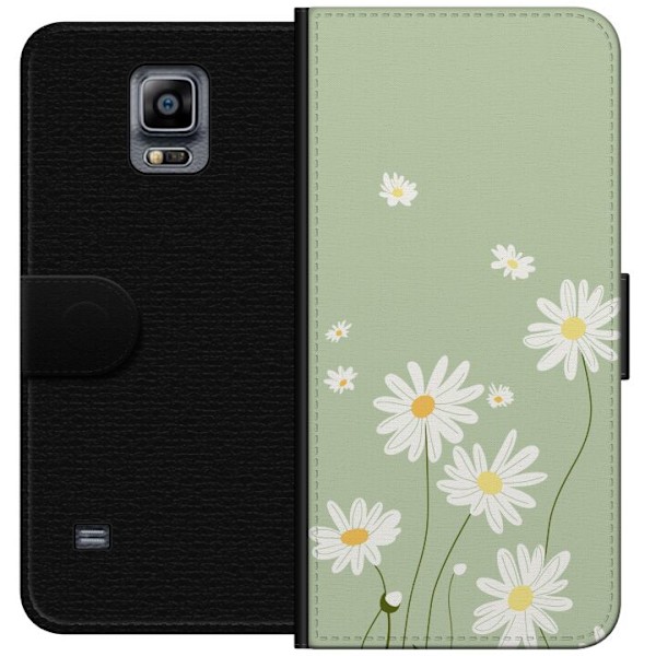 Samsung Galaxy Note 4 Plånboksfodral Prästkragar – blommigt mönster i svensk sommarstil