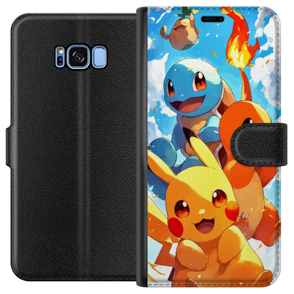 Samsung Galaxy S8 Lompakkokotelo Pocket Creatures - innoittanu