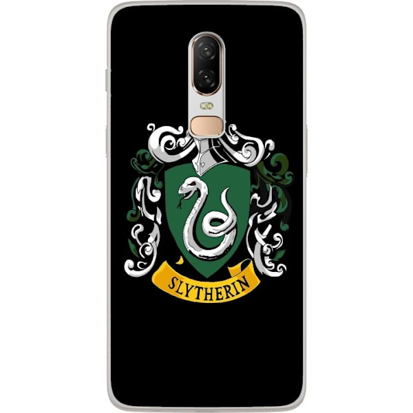 OnePlus 6 Läpinäkyvä kuori Harry Potter - Slytherin