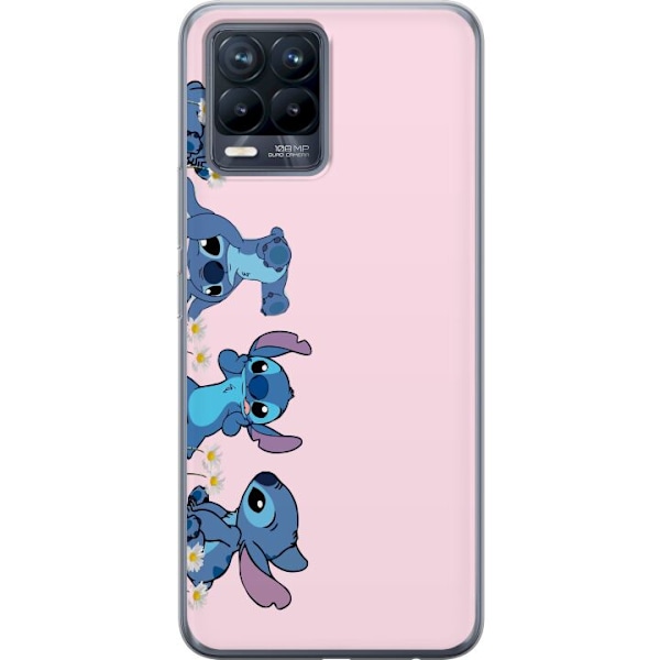 Realme 8 Genomskinligt Skal Stitch Skratt & Bus – Perfekt för Mobilskal eller Poster