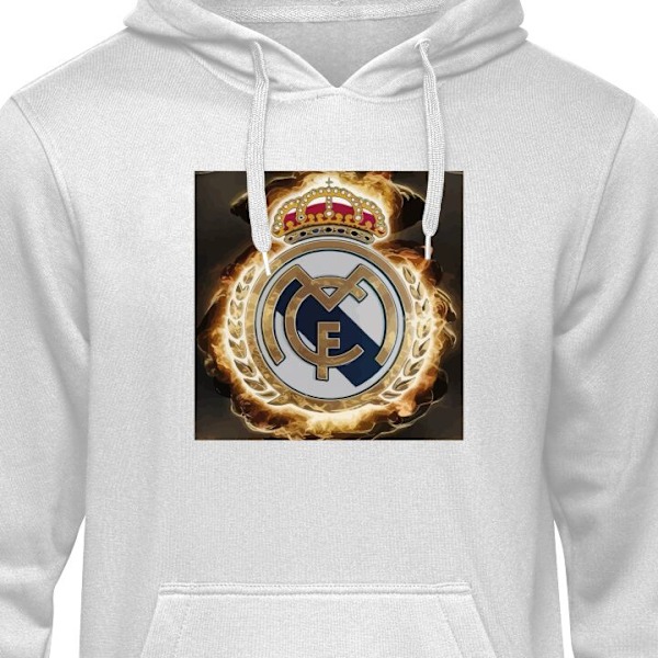 Barn-Hoodie | Mjuk Huvtröja för Barn Real Madrid grå 12-13 År