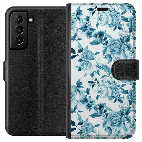 Kompatibel Tegnebogsetui til Samsung Galaxy S21+ 5G Blomster