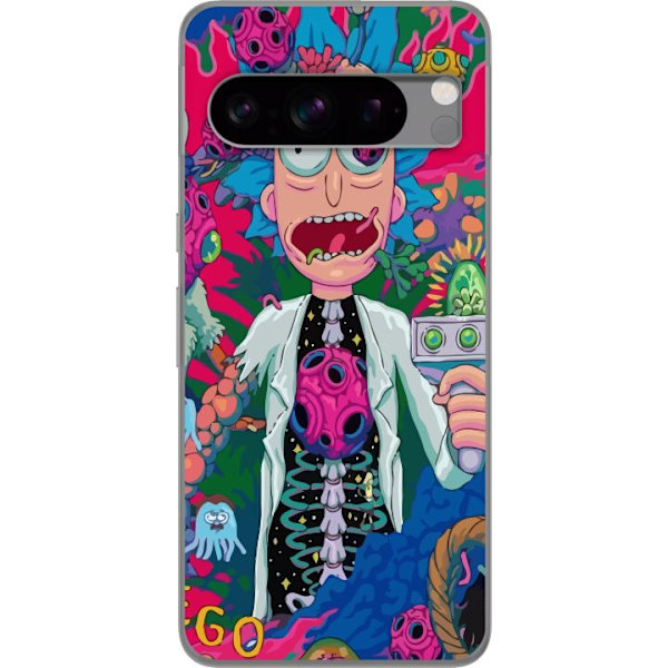 Google Pixel 8 Pro Läpinäkyvä kuori Rick & Morty