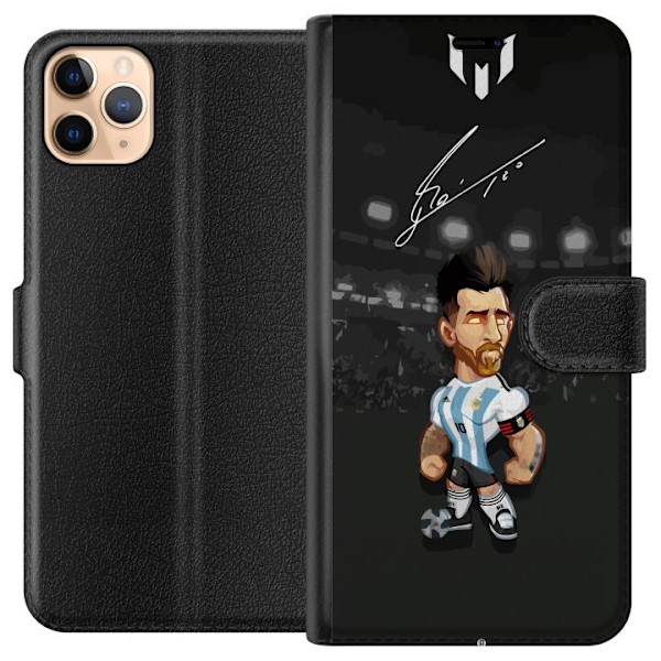 Apple iPhone 11 Pro Max Lompakkokotelo Messi