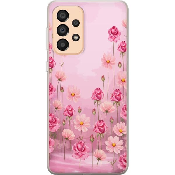 Kompatibel Mobilcover til Samsung Galaxy A33 5G Kronbladsdrøm Blød blush