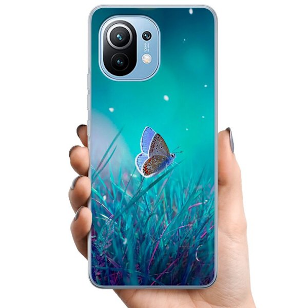 Xiaomi Mi 11 TPU Mobildeksel Magisk Sommerfugl