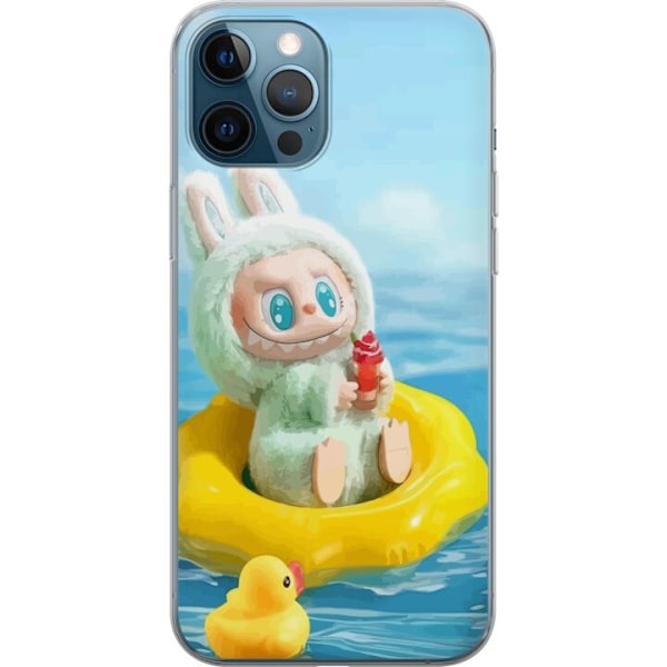 Apple iPhone 12 Pro Läpinäkyvä kuori Labubu Stripe Attack -