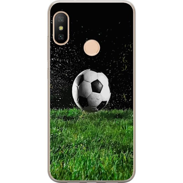 Xiaomi Redmi 6 Pro Genomskinligt Skal Fotboll Action