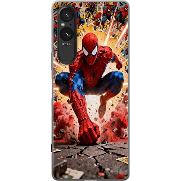 Kompatibelt Mobildeksel til Sony Xperia 5 V Spider Man action